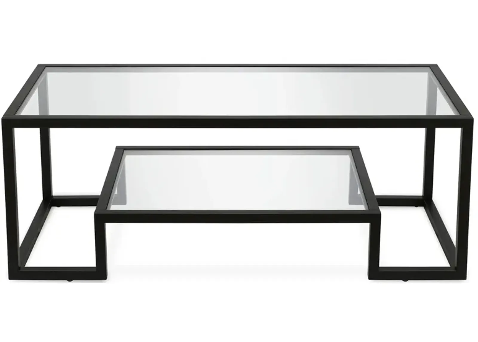 Vicky Rectangular Coffee Table in Blackened Bronze by Hudson & Canal