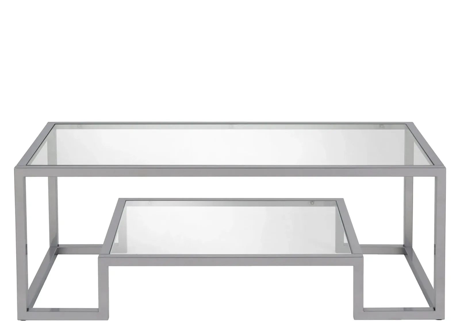 Vicky Coffee Table in Satin Nickel by Hudson & Canal