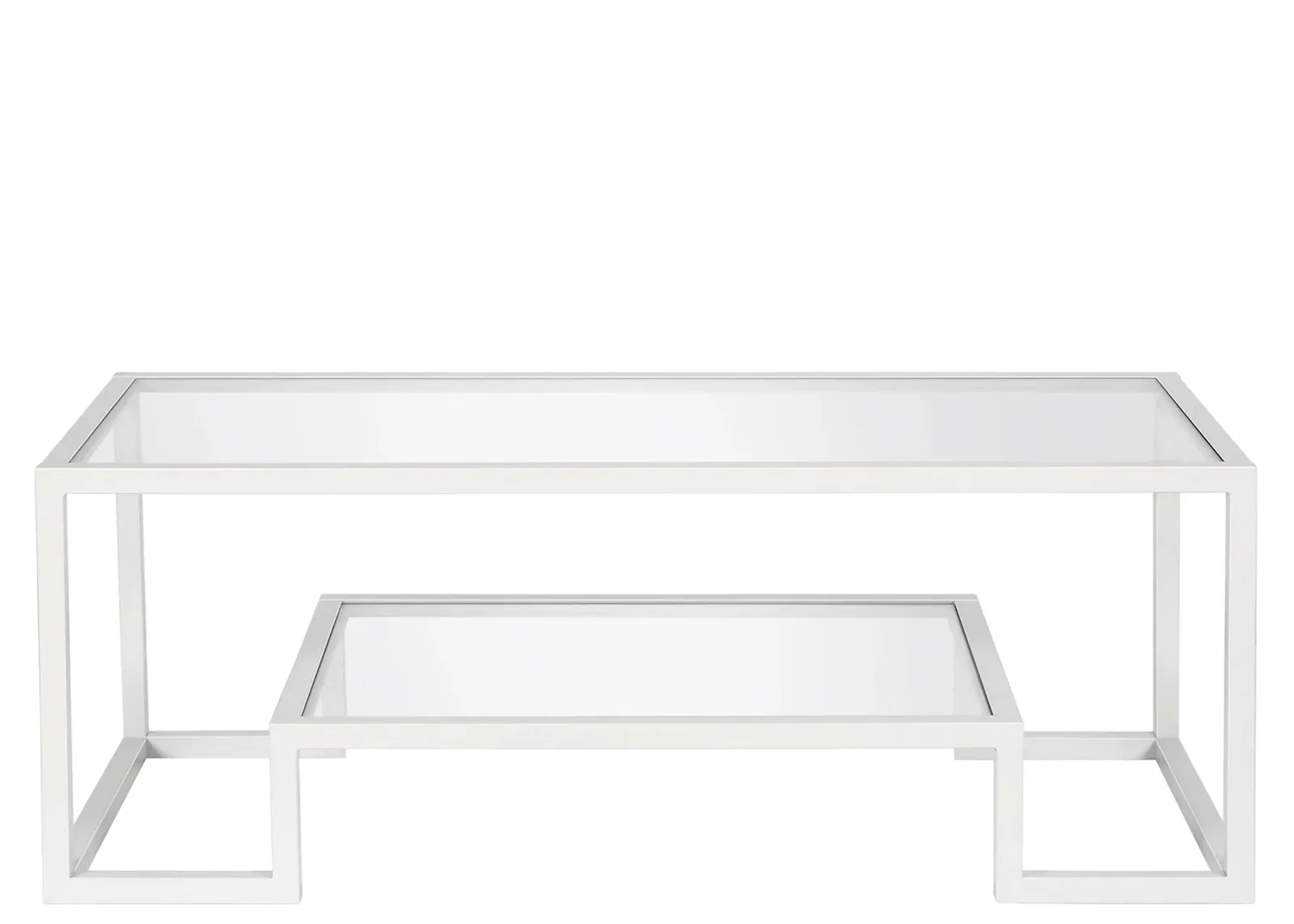 Vicky Rectangular Coffee Table in White by Hudson & Canal