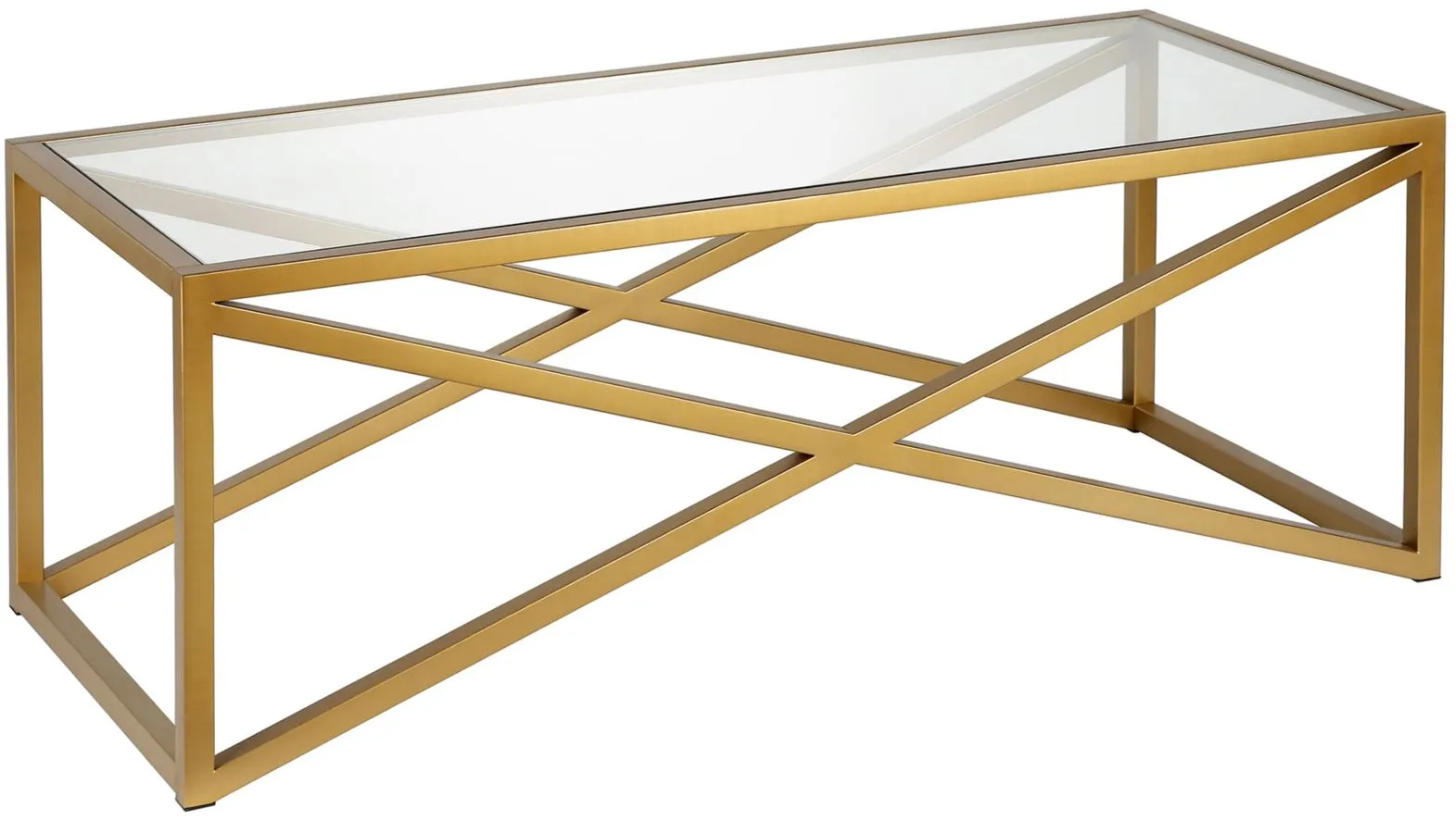 Calix Coffee Table in Brass by Hudson & Canal