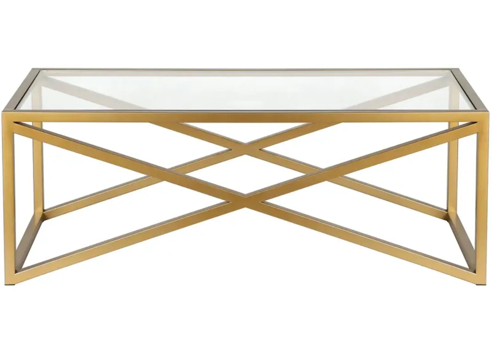 Calix Coffee Table in Brass by Hudson & Canal