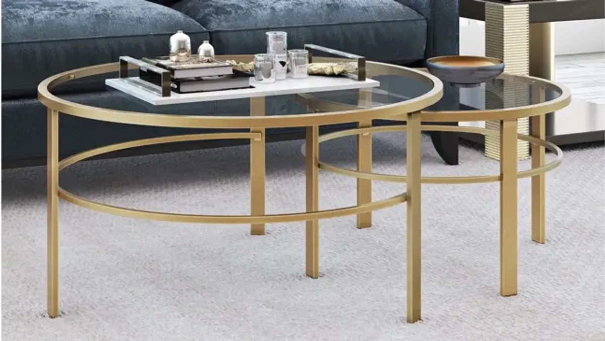 Gaia Round Nesting Coffee Table Set