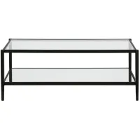 Hera Rectangular Coffee Table in Blackened Bronze by Hudson & Canal