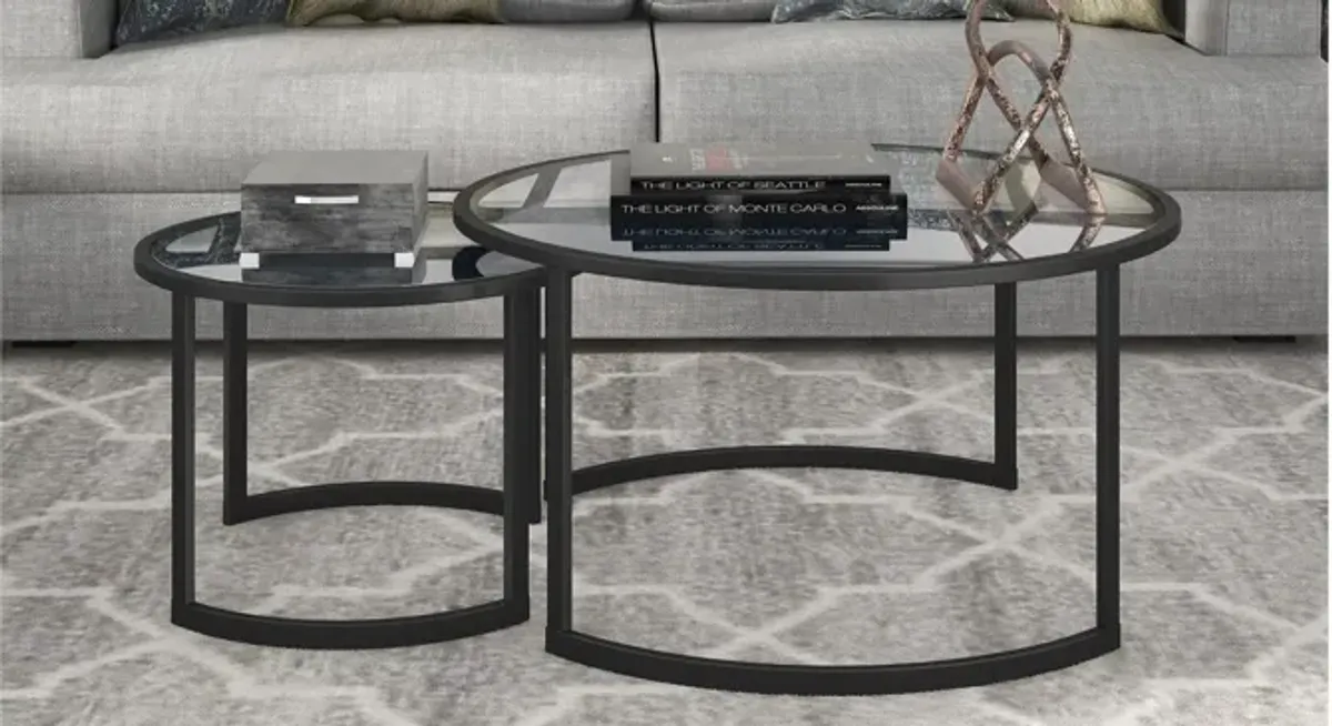 Mitera Round Nesting Coffee Table Set