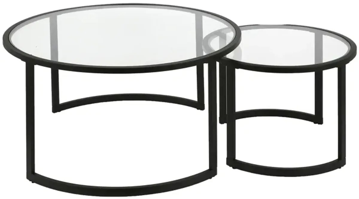 Mitera Round Nesting Coffee Table Set