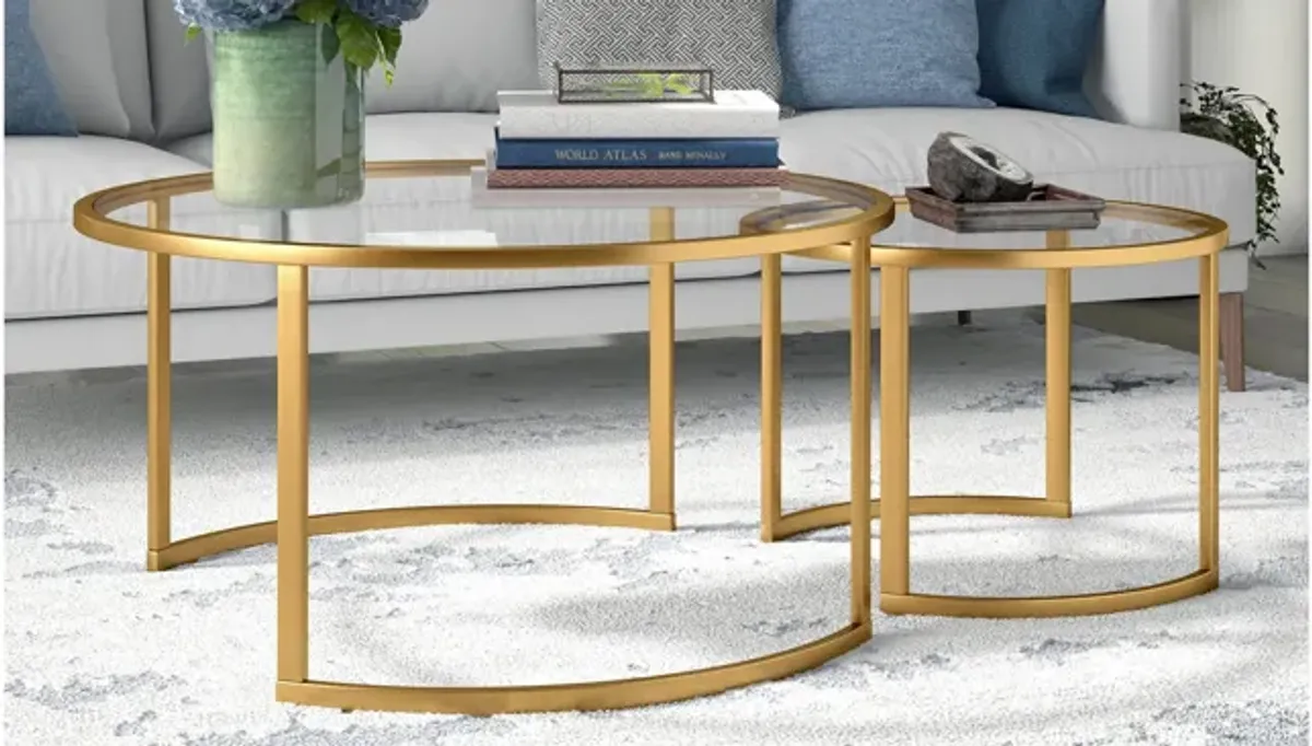 Mitera Round Nesting Coffee Table Set