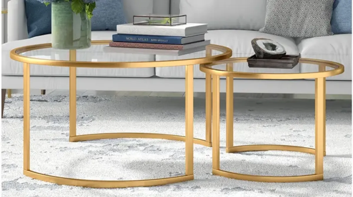 Mitera Round Nesting Coffee Table Set