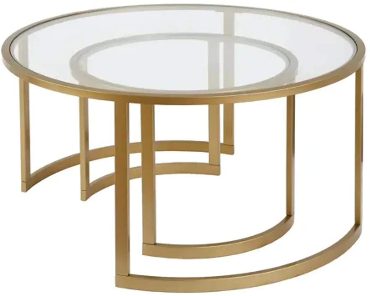 Mitera Round Nesting Coffee Table Set