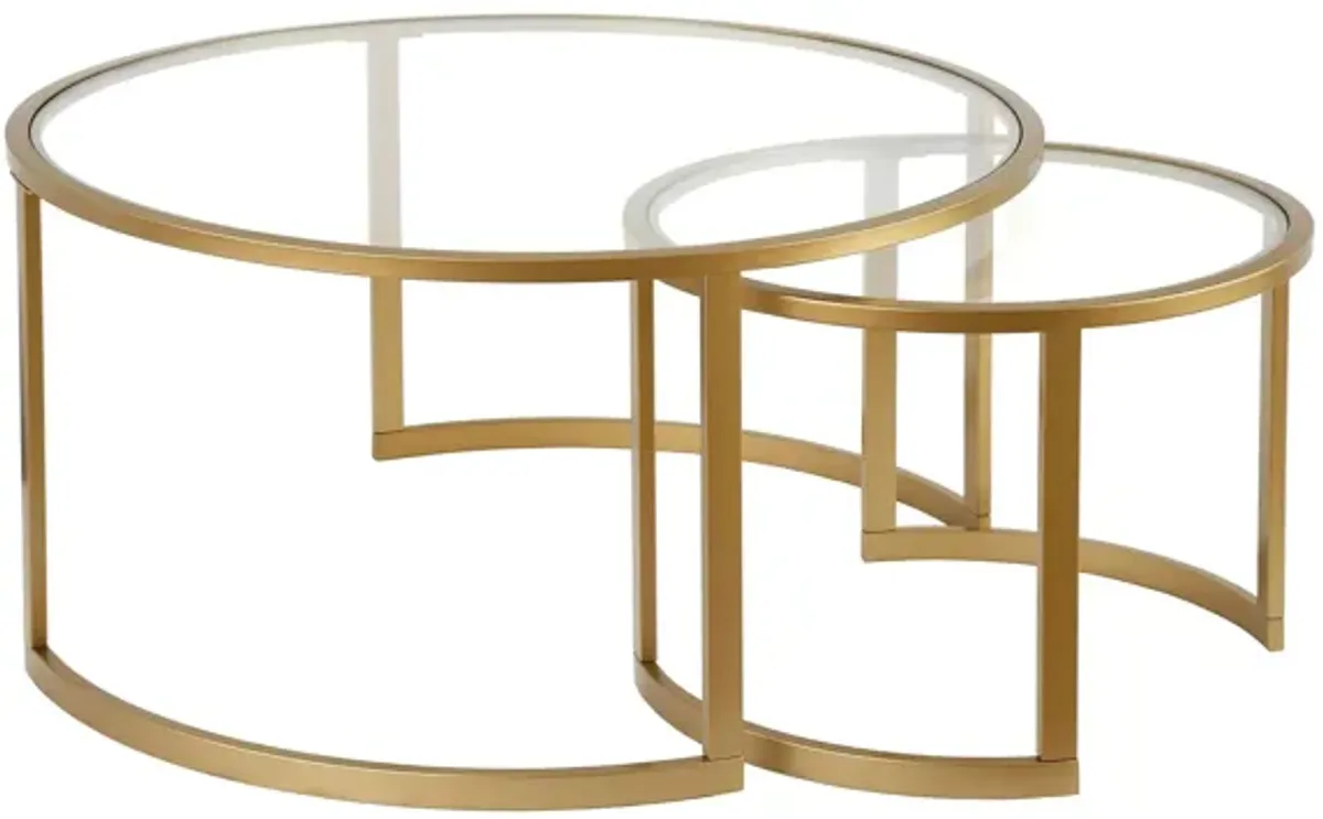 Mitera Round Nesting Coffee Table Set