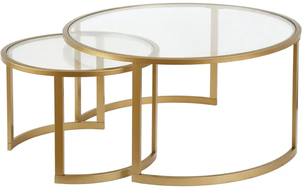 Mitera Round Nesting Coffee Table Set