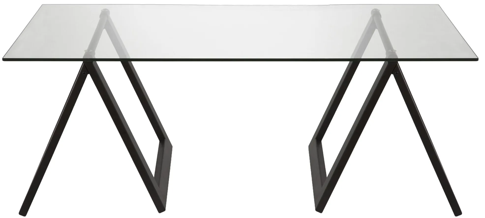 Modara Rectangular Coffee Table in Blackened Bronze by Hudson & Canal