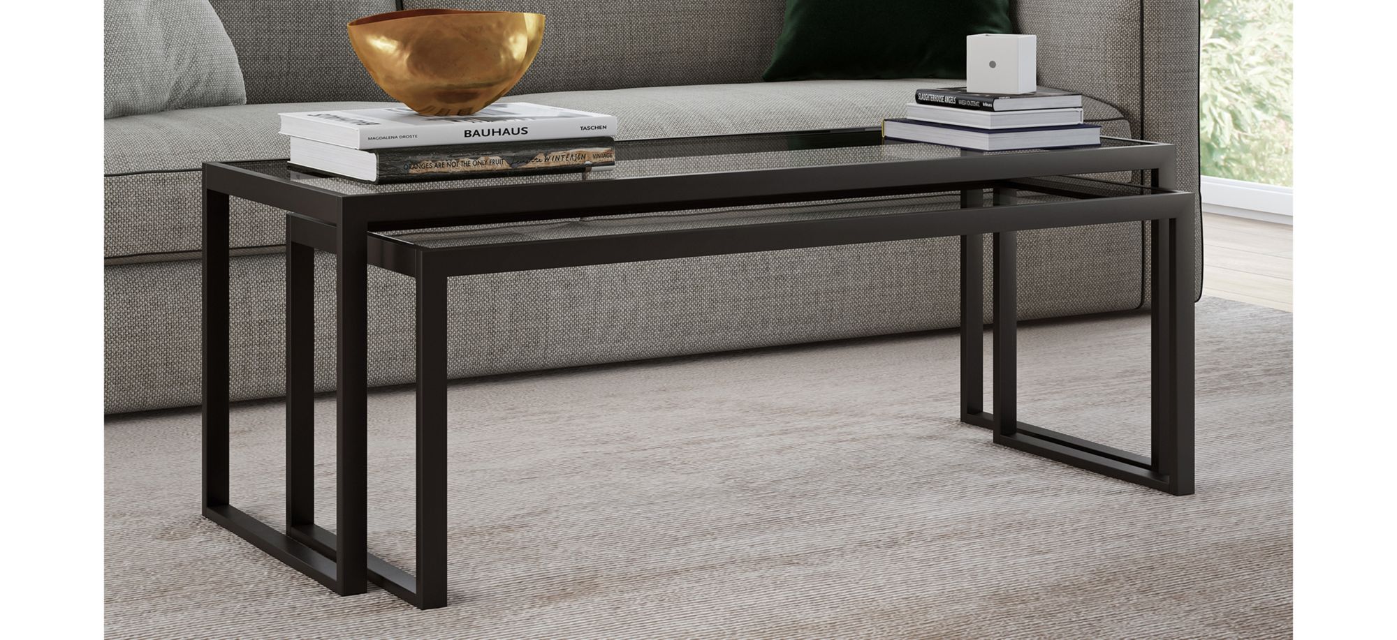 Richie Rectangular Nesting Coffee Table Set