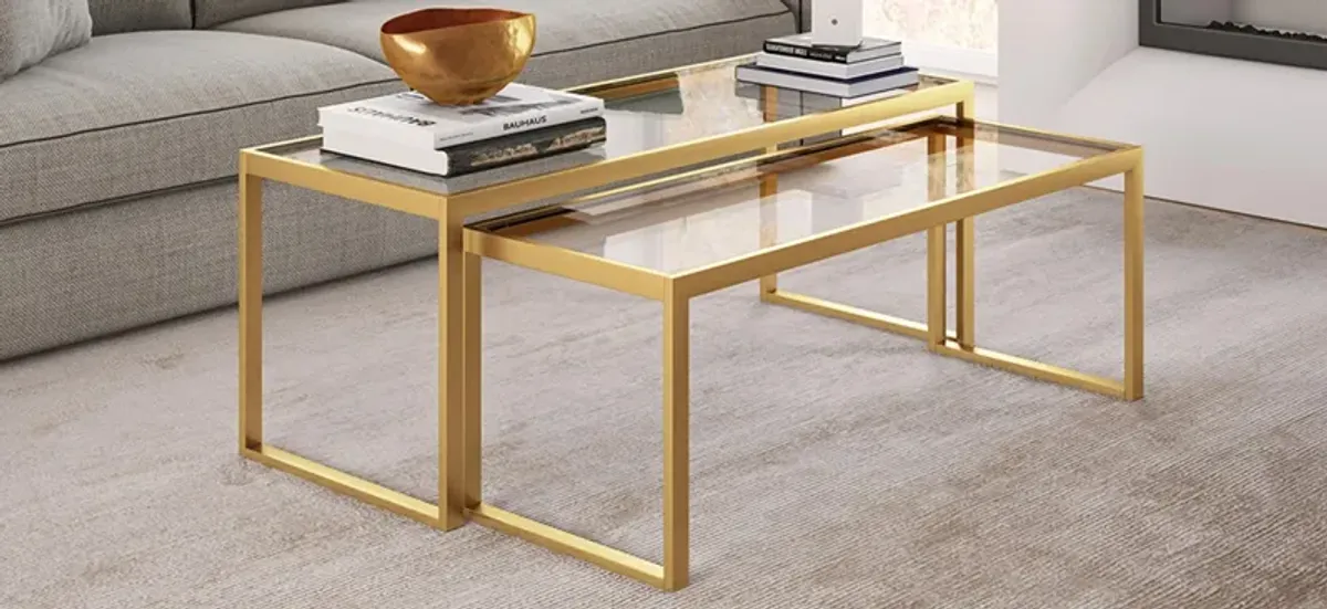 Richie Rectangular Nesting Coffee Table Set