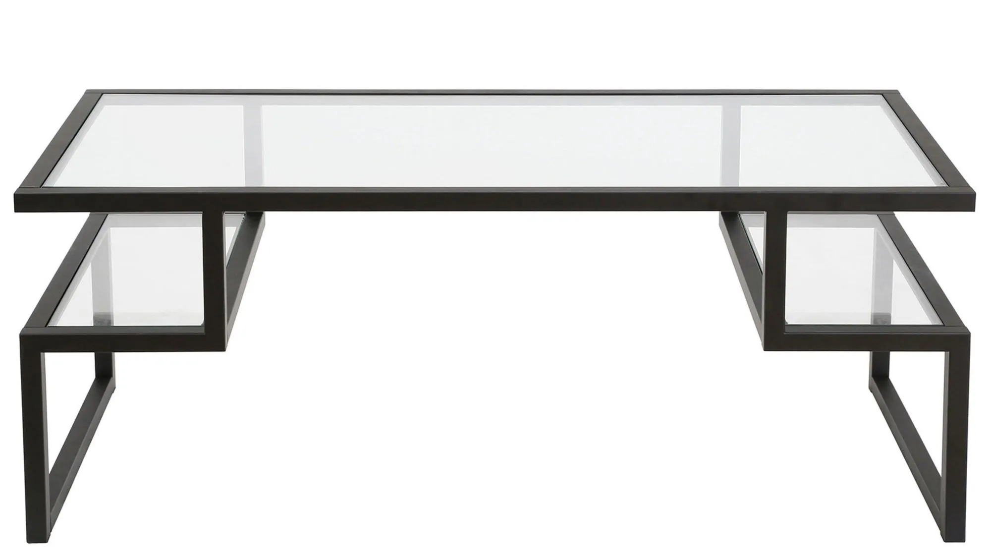 Zan Coffee Table in Blackened Bronze by Hudson & Canal