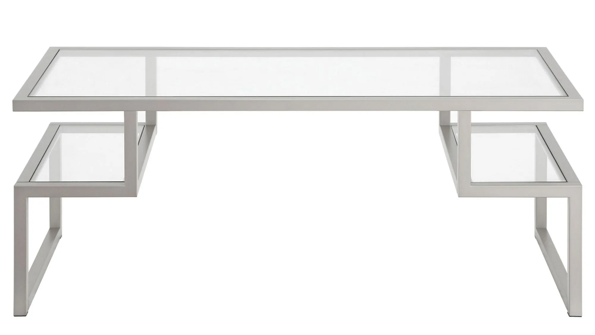 Zan Coffee Table in Nickel by Hudson & Canal