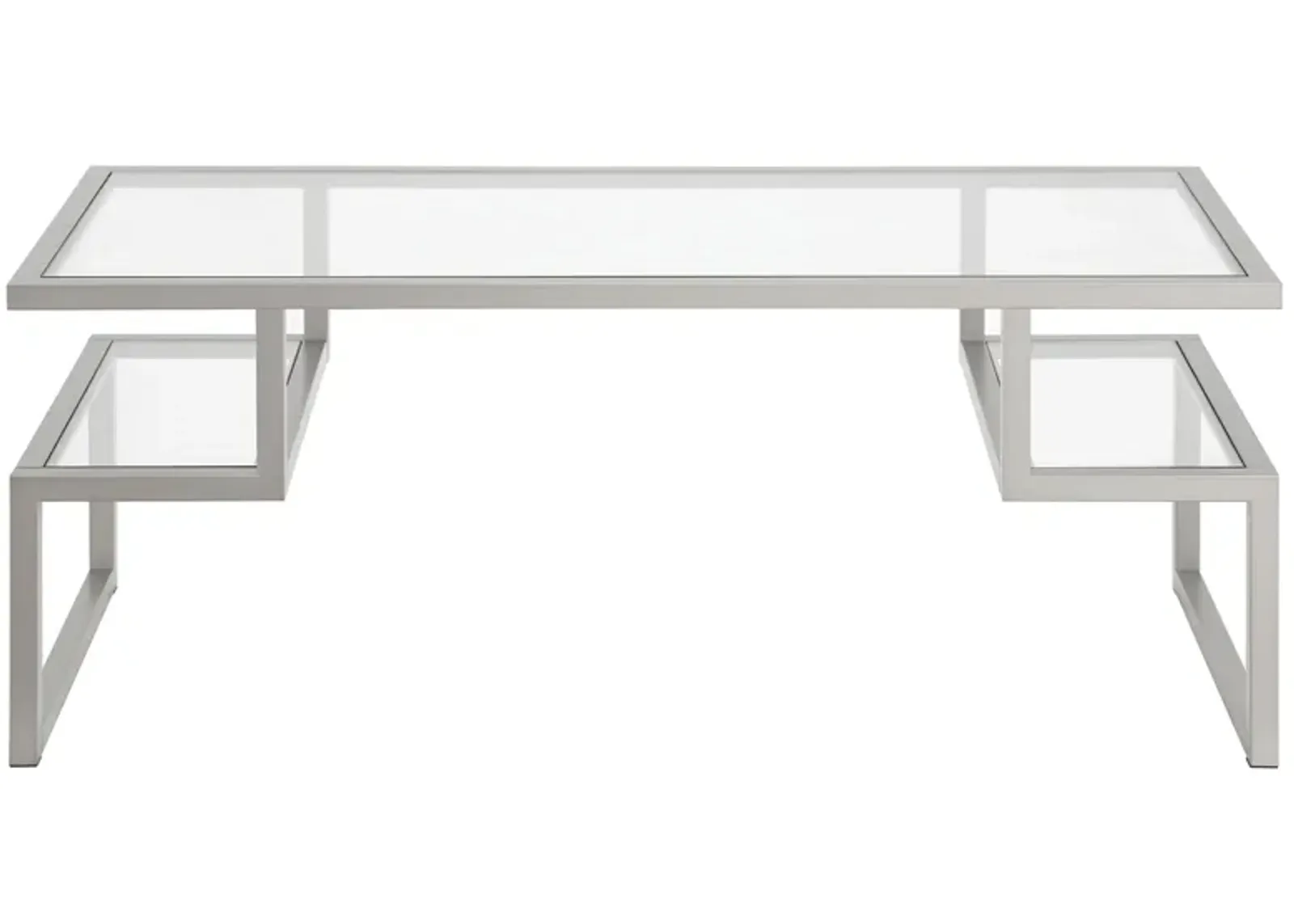 Zan Coffee Table in Nickel by Hudson & Canal