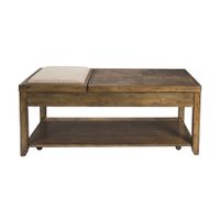 Mitchell Rectangular Cocktail Table in Medium Brown by Liberty Furniture
