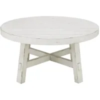 Marguerite Round Cocktail Table in Flea Market White by Liberty Furniture