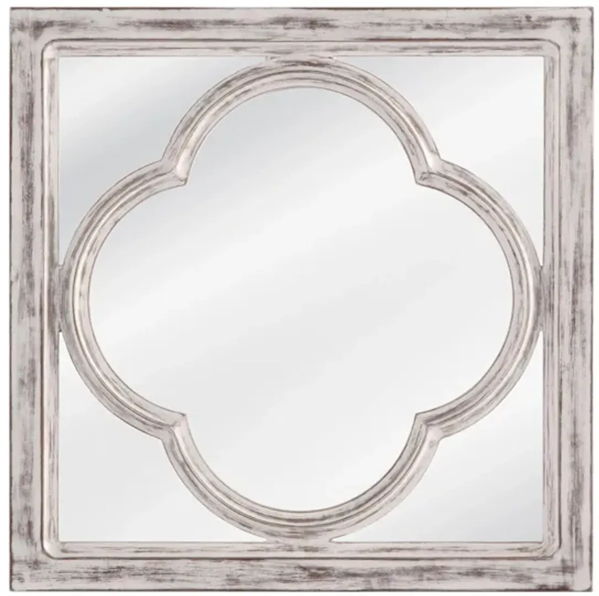 Sutter Wall Mirror in Distressed White by Bassett Mirror Co.