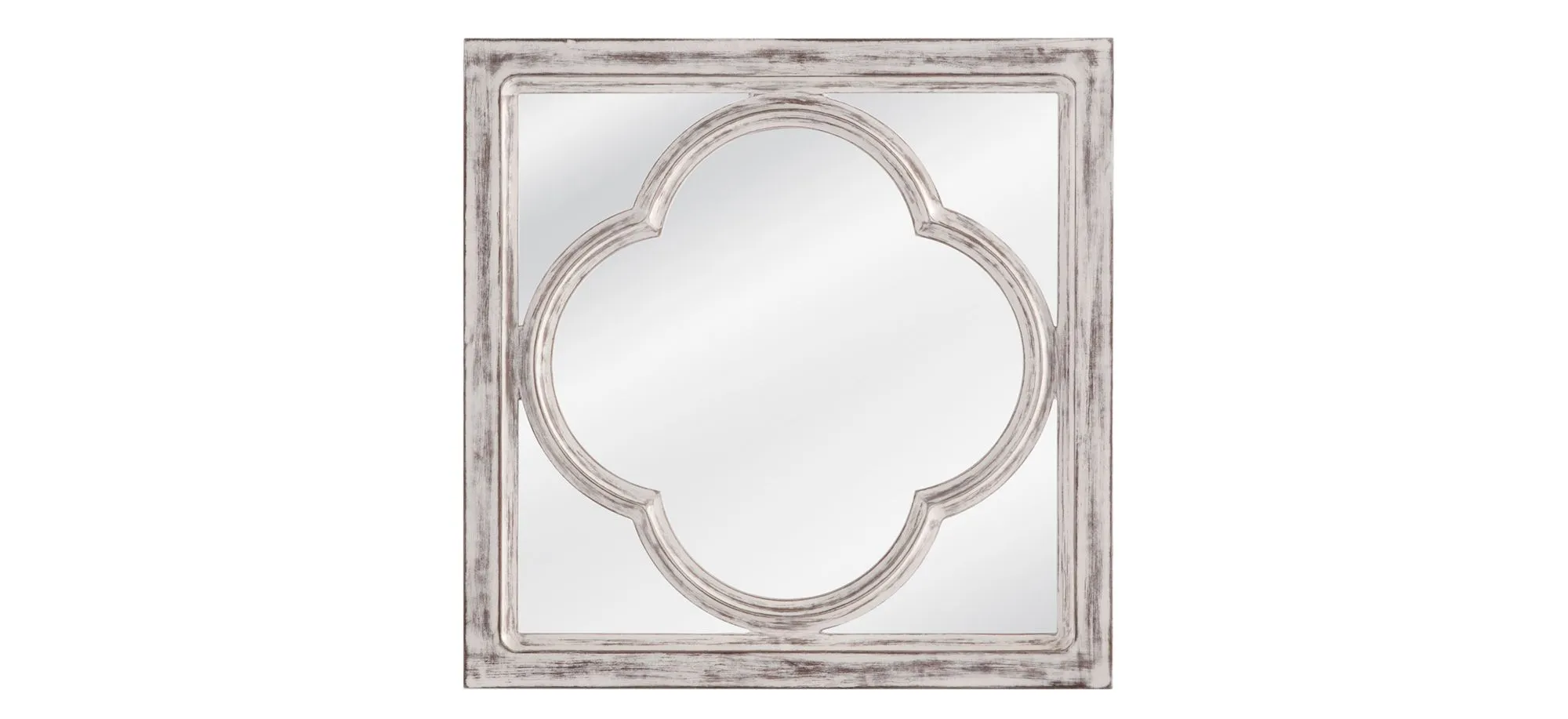 Sutter Wall Mirror in Distressed White by Bassett Mirror Co.