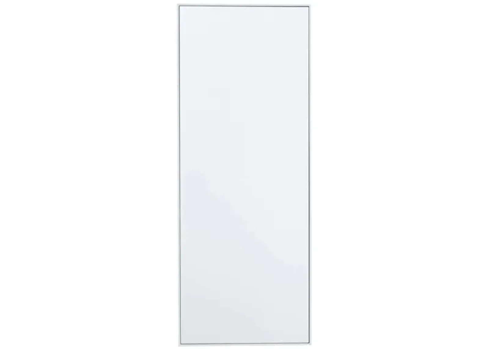 Ivy Collection White Wood Wall Mirror in White by UMA Enterprises