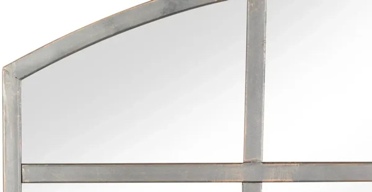 Ivy Collection Metal Wall Mirror
