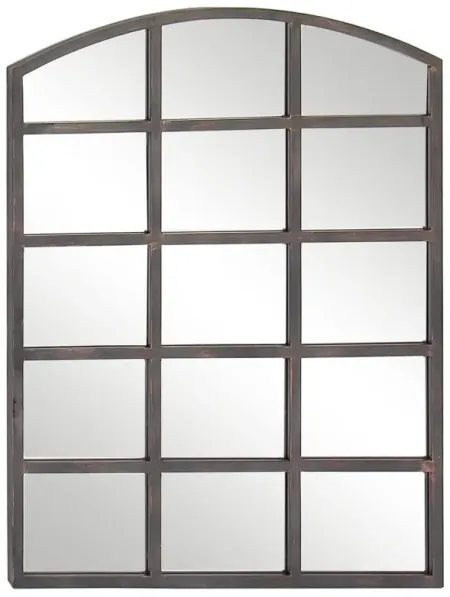 Ivy Collection Metal Wall Mirror in Clear by UMA Enterprises