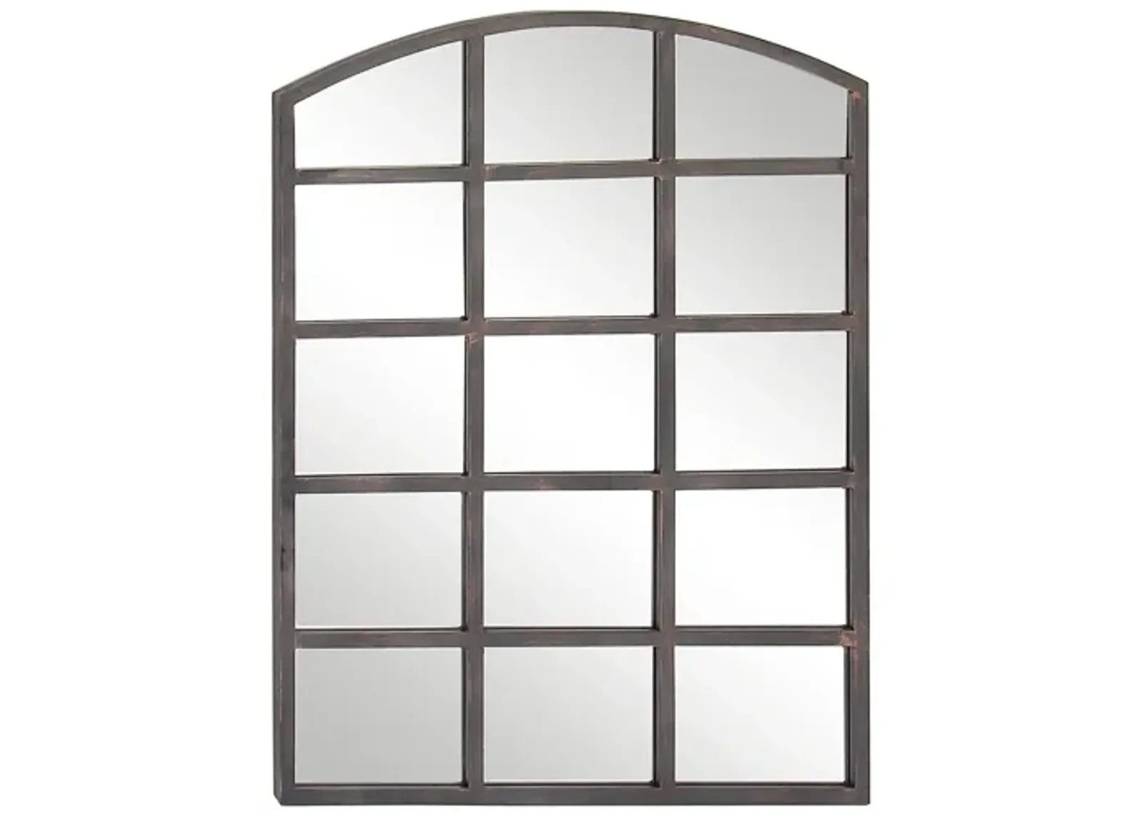 Ivy Collection Metal Wall Mirror in Clear by UMA Enterprises