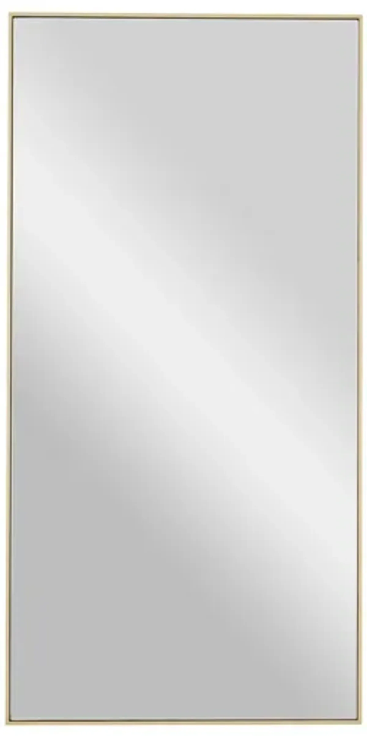 Ivy Collection Gold Wood Wall Mirror