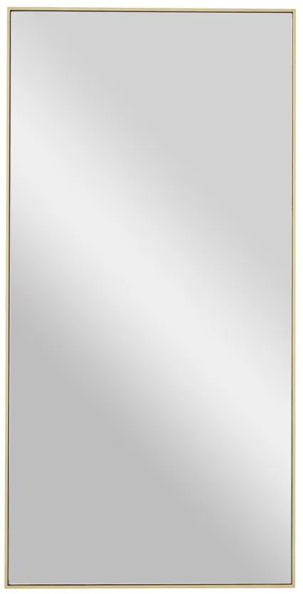 Ivy Collection Gold Wood Wall Mirror in Gold by UMA Enterprises