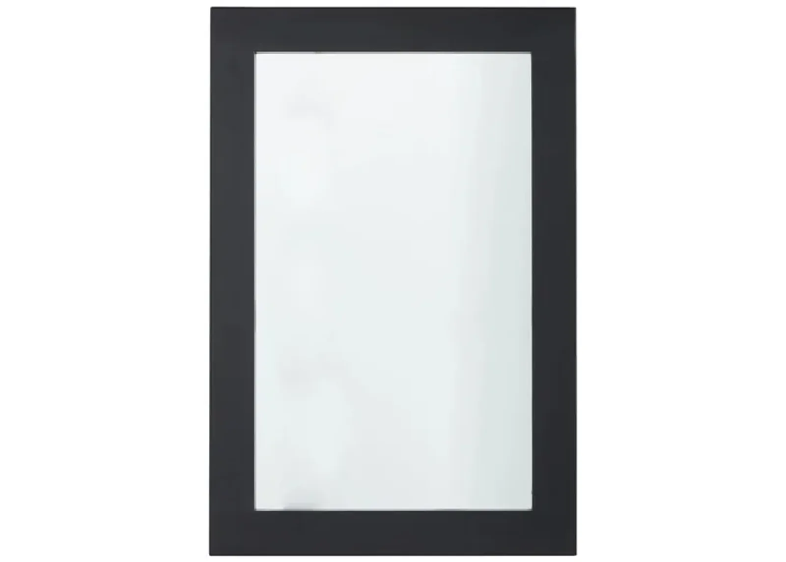 Ivy Collection Black Wood Wall Mirror in Black by UMA Enterprises