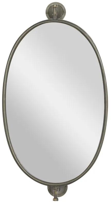 Ivy Collection Black Wood Wall Mirror in Black by UMA Enterprises