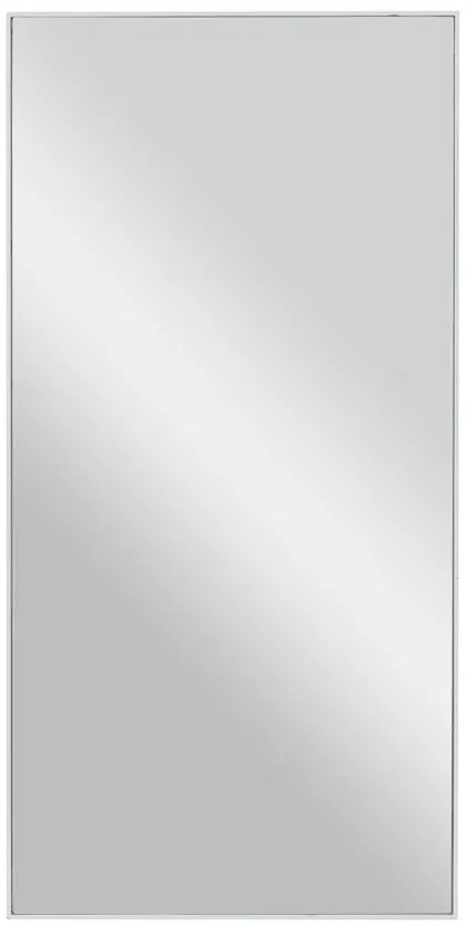 Ivy Collection White Wood Wall Mirror in White by UMA Enterprises