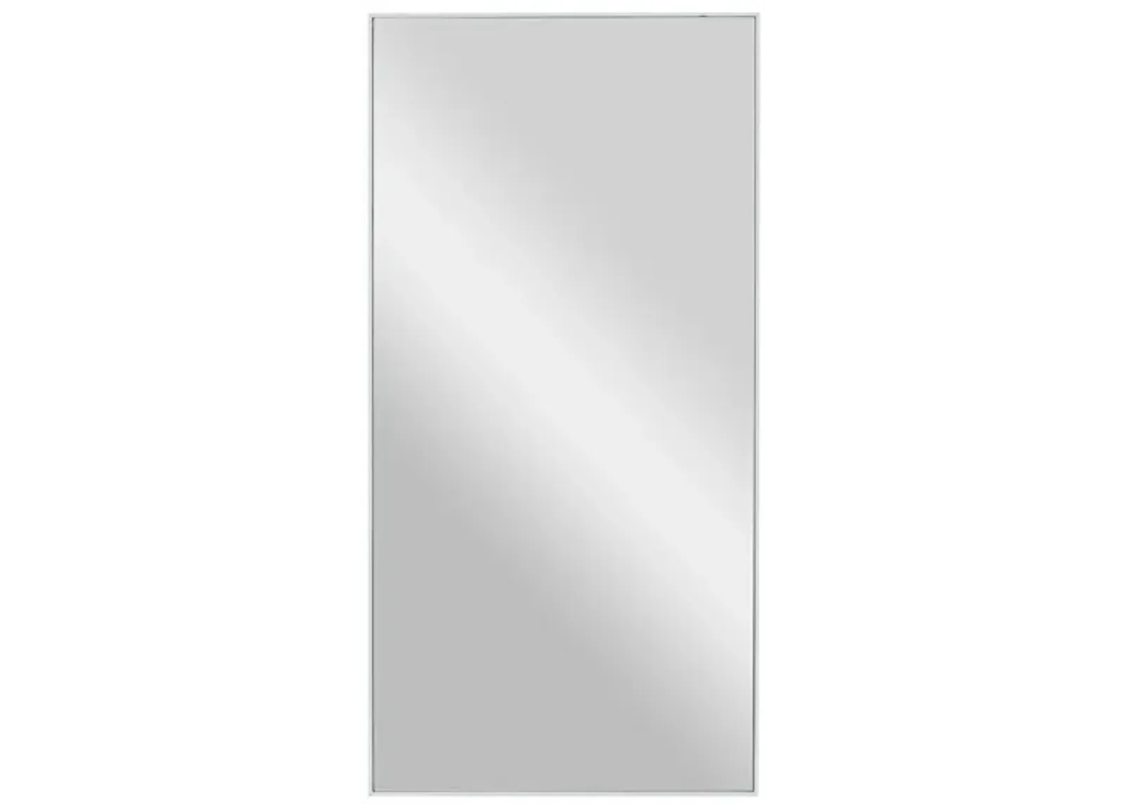 Ivy Collection White Wood Wall Mirror in White by UMA Enterprises