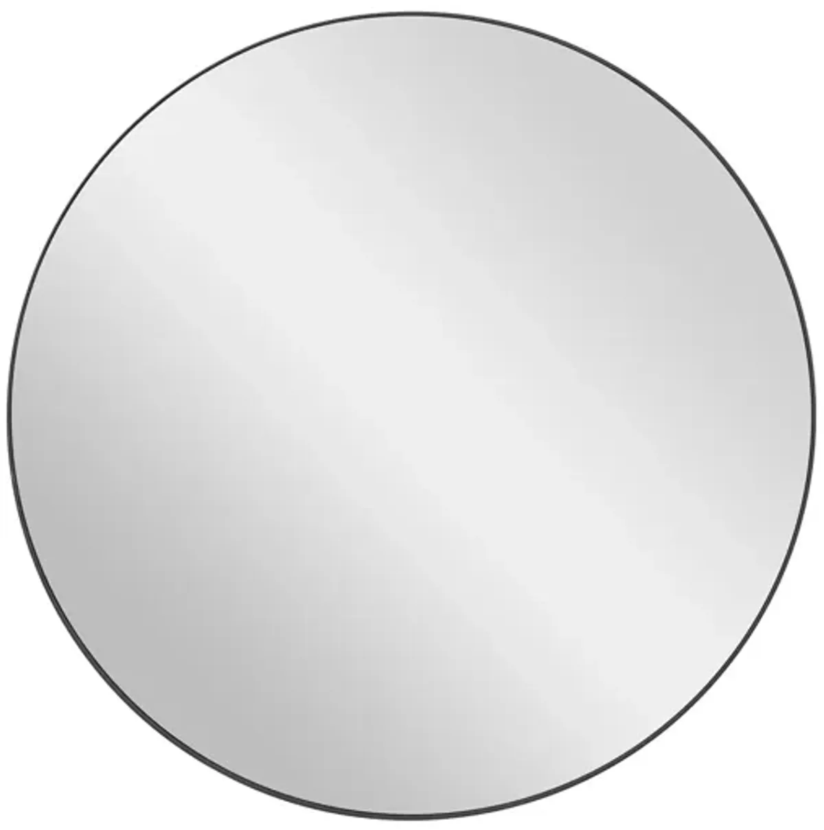 Ivy Collection Black Wood Wall Mirror