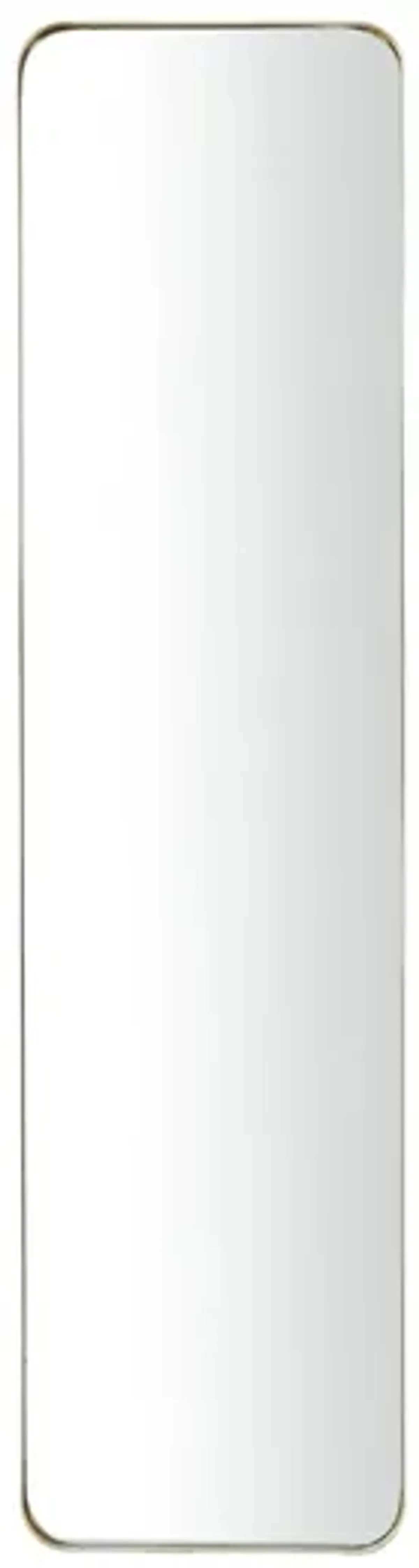 Ivy Collection Gold Metal Wall Mirror