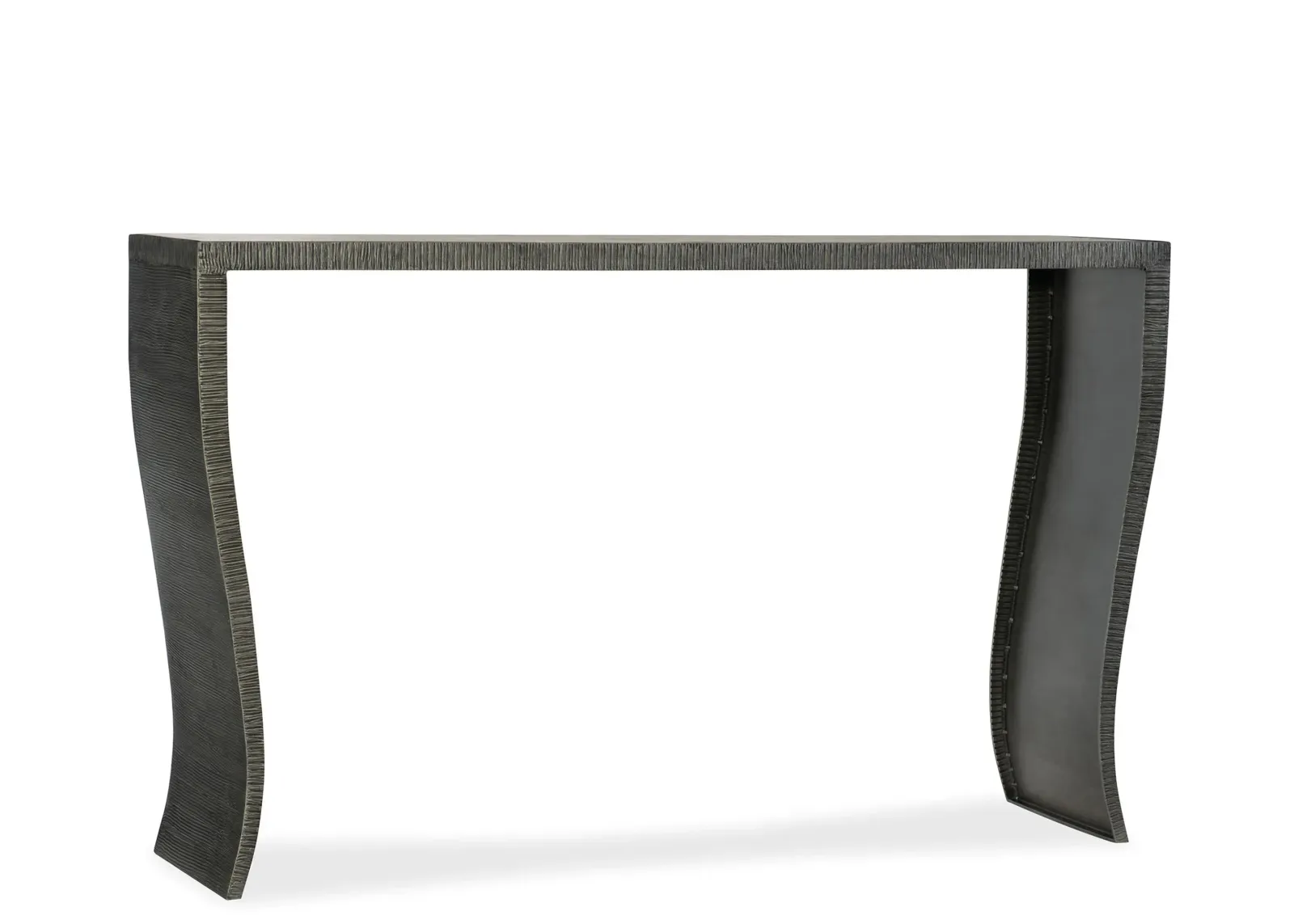 Melange Everett Rectangular Console Table in Gray by Hooker Furniture