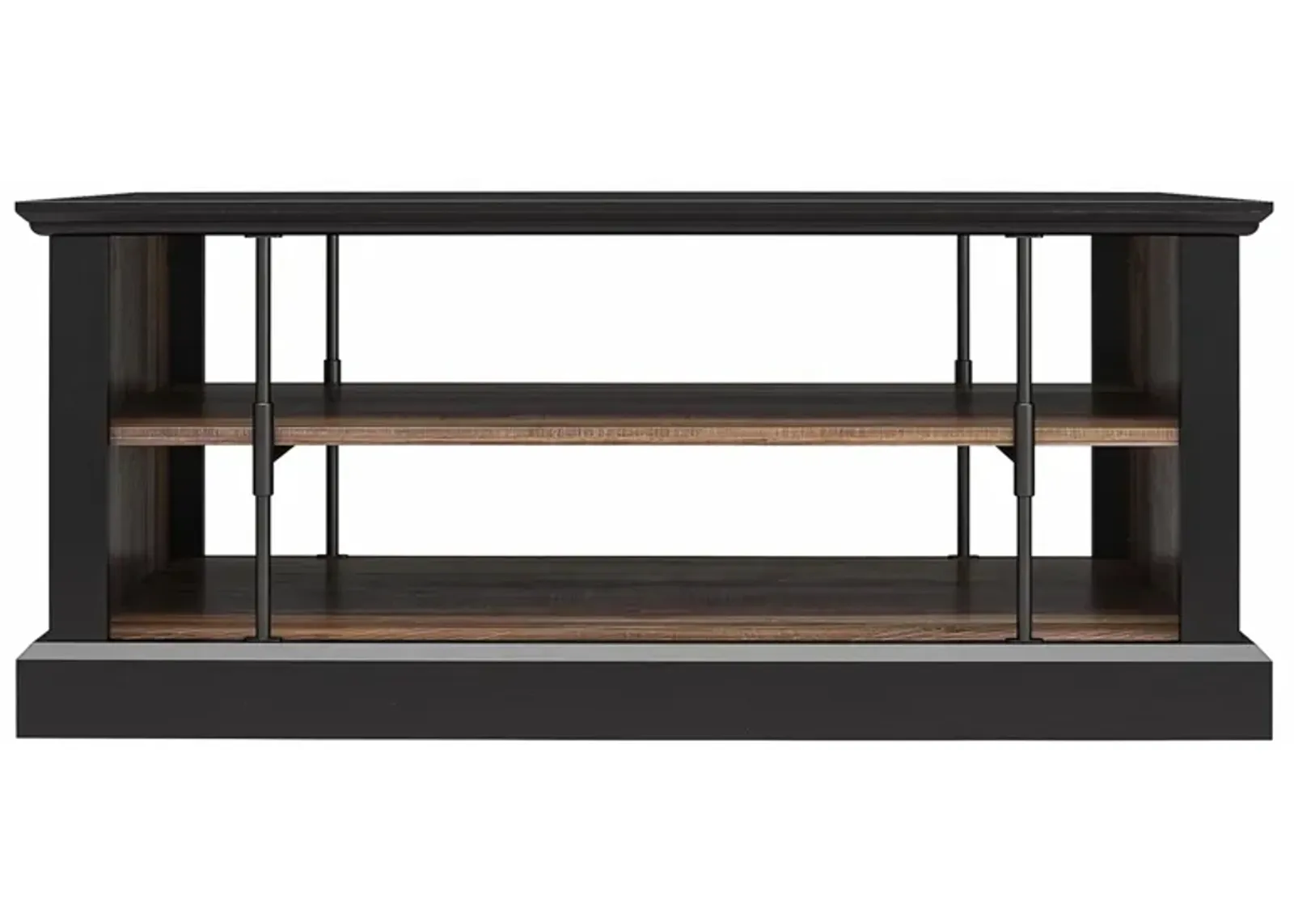 Hoffman Rustic Coffee Table in Black by DOREL HOME FURNISHINGS