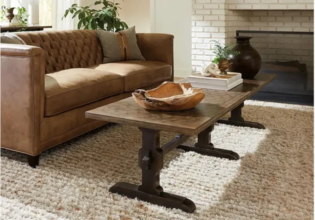 Americana Trestle Cocktail Table