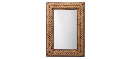 Rectangle Jute Mirror in Brown by Jamie Young Company