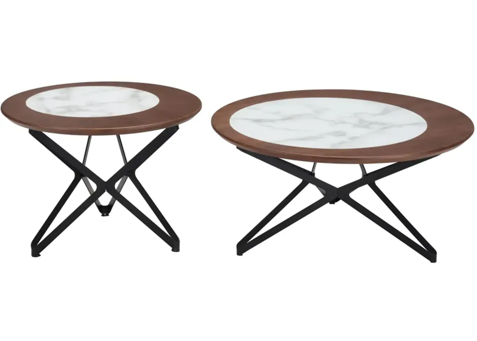 Anderson Coffee Table Set in Black by Zuo Modern