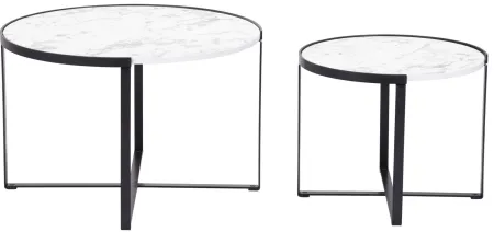 Brioche Coffee Table Set in White by Zuo Modern