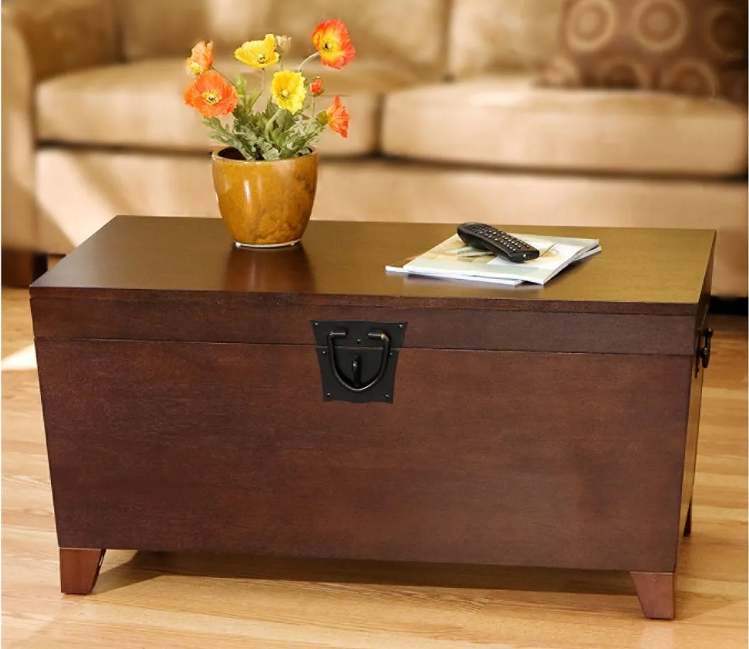 Edenbridge Cocktail Table Trunk in Brown by SEI Furniture