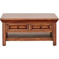 HillCrest Square Coffee Table in Old Chestnut by Napa Furniture Design
