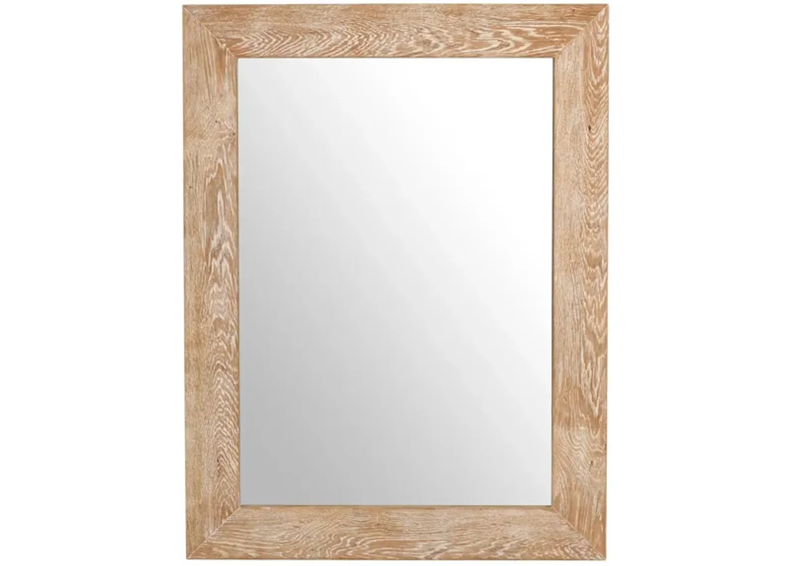 Cresthill White Oak Mirror in White by Meridian Furniture