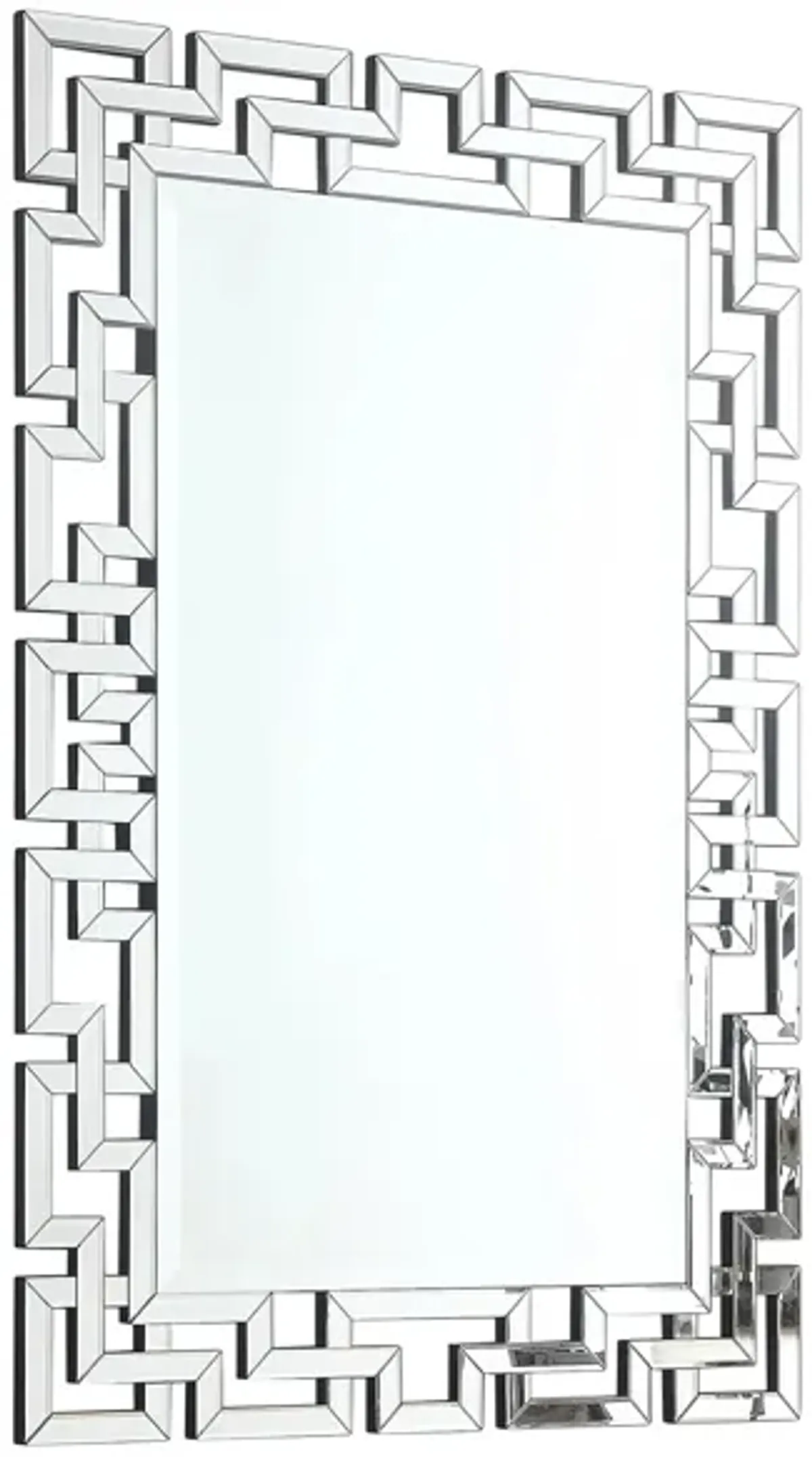 Aria Mirror in Mirrored by Meridian Furniture