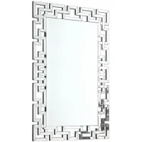 Aria Mirror in Mirrored by Meridian Furniture