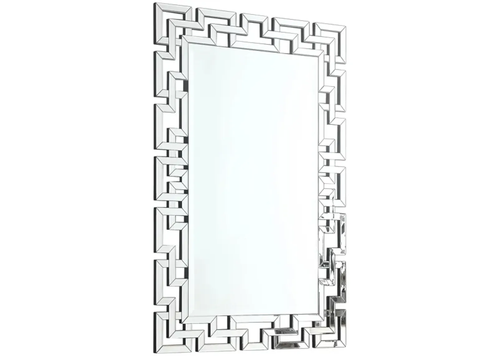 Aria Mirror in Mirrored by Meridian Furniture