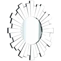 Nexus Mirror in Mirrored by Meridian Furniture