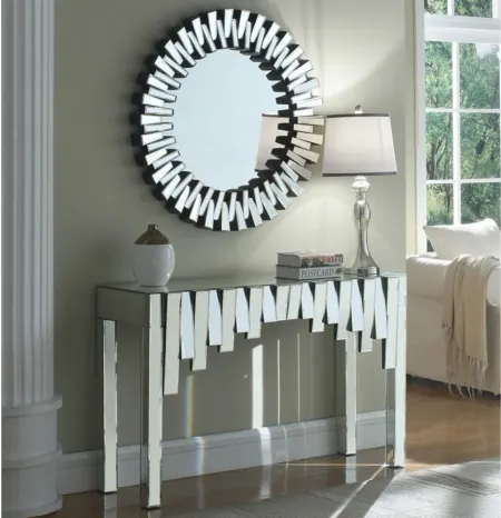 Kylie Mirror in Mirrored by Meridian Furniture
